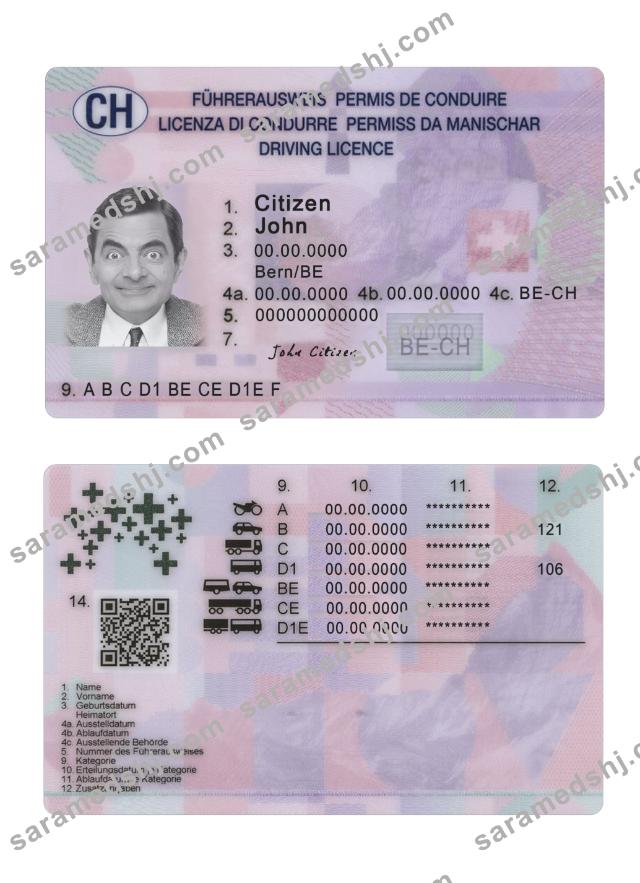 Switzerland driving license 2023-present
